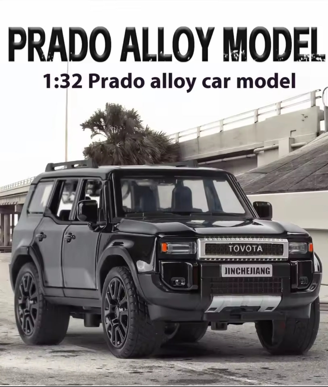 TOYOTA PRADO LAND CRUISER 1:32  METAL ALLOY DIECAST