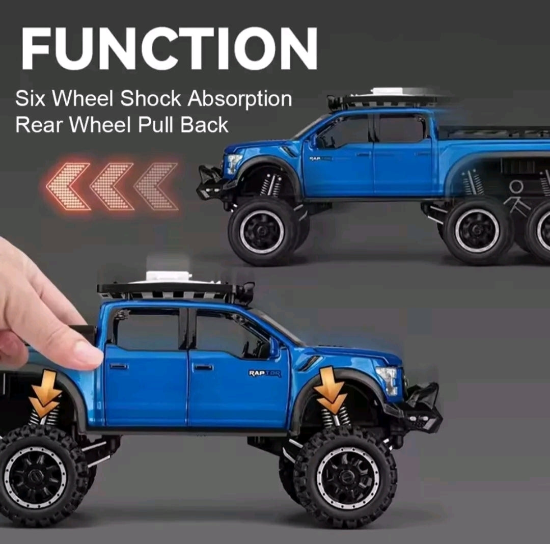 1:24 Ford Raptor F150 Camping RV Alloy Metal