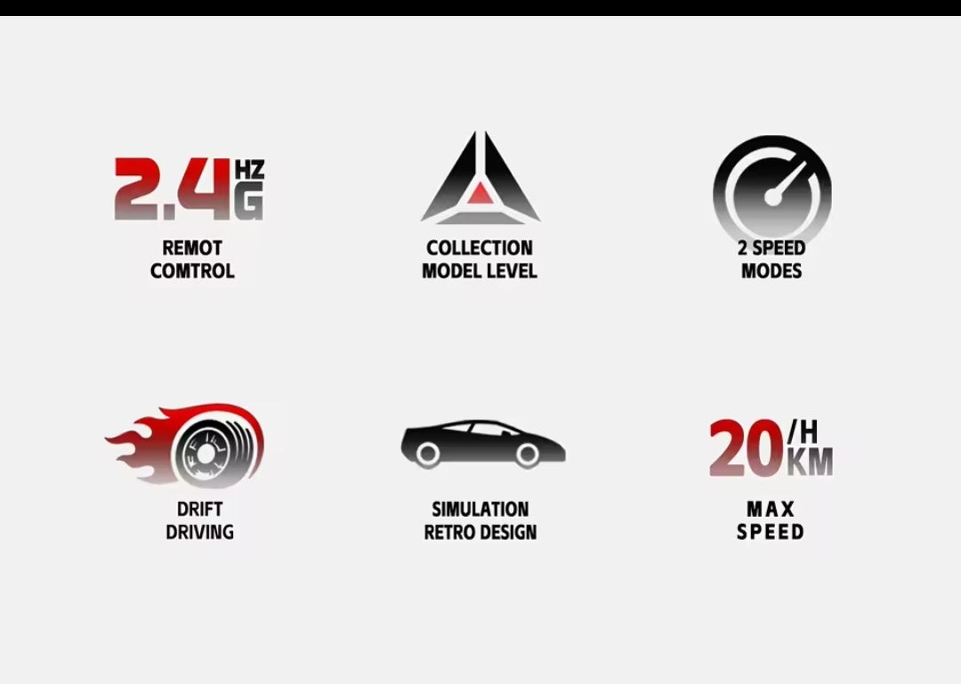 1:24 4WD RC Drift Car 20 km/h Racing Toy