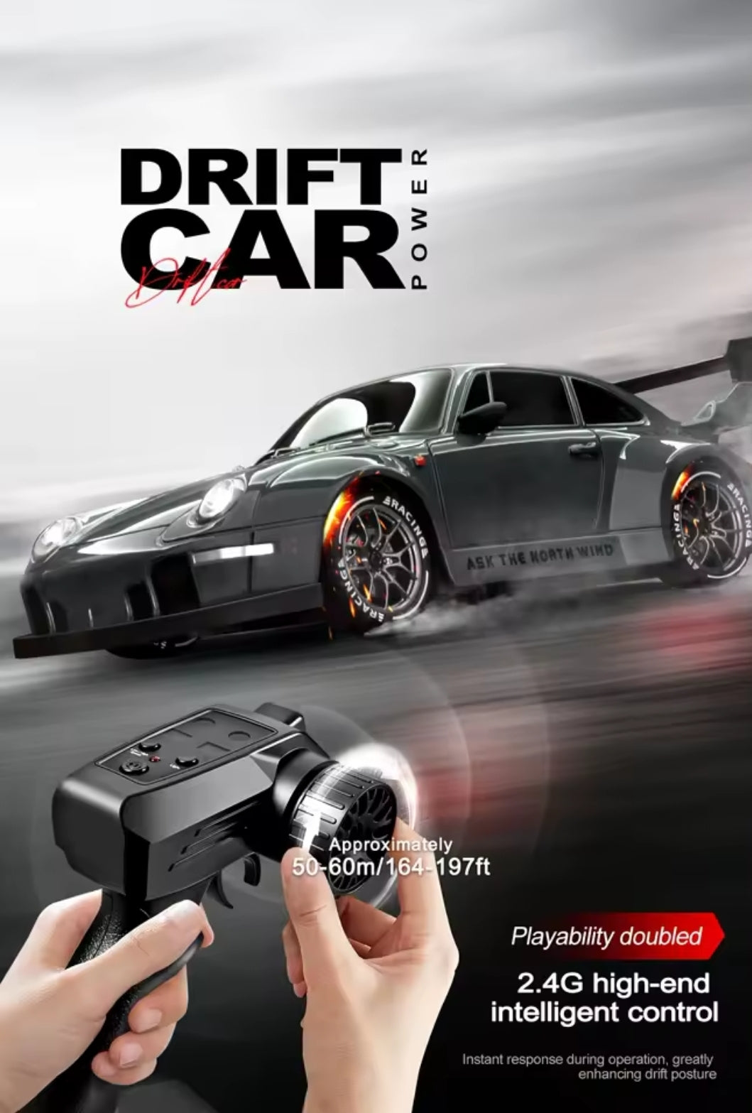 1:24 4WD RC Drift Car 20 km/h Racing Toy