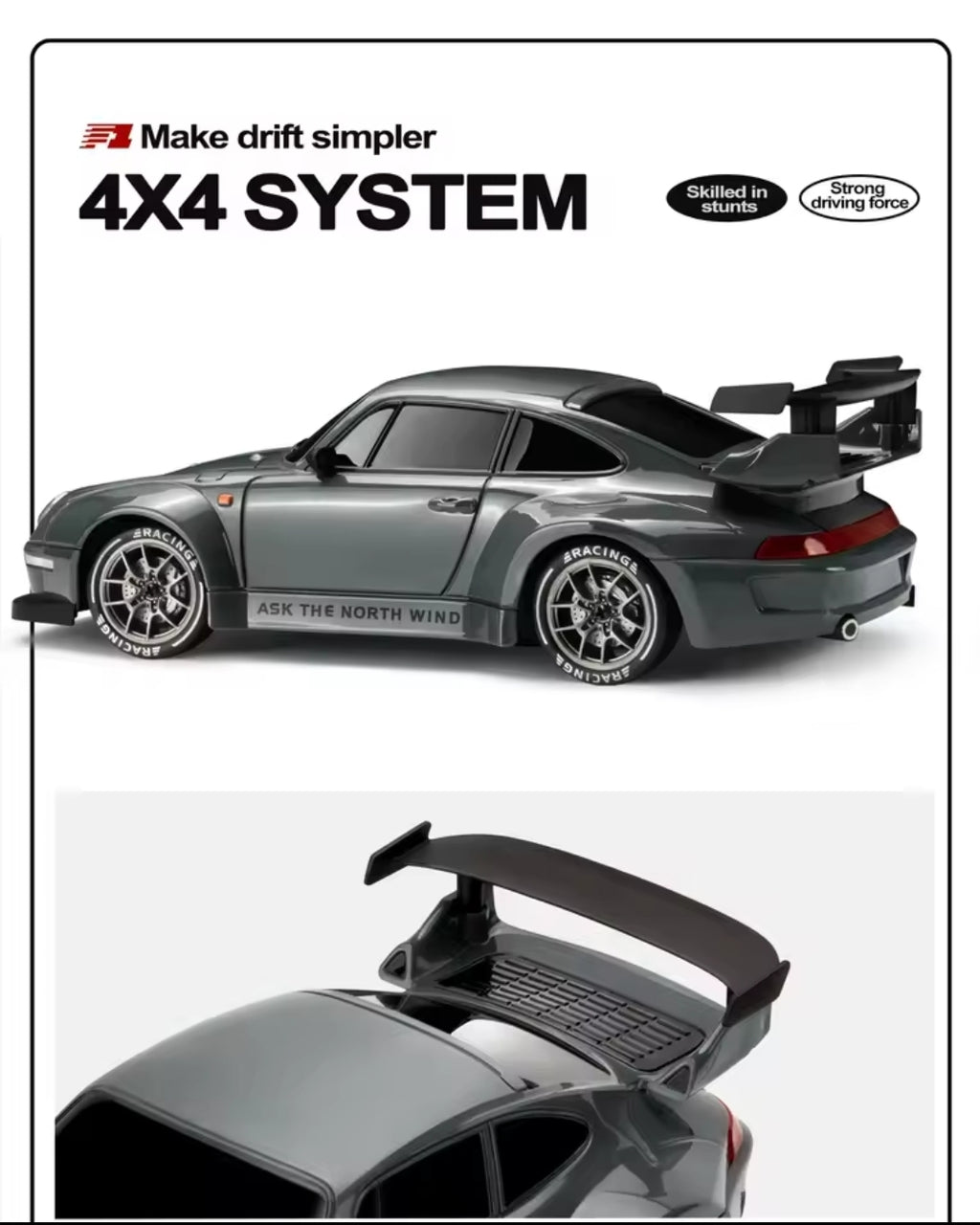 1:24 4WD RC Drift Car 20 km/h Racing Toy