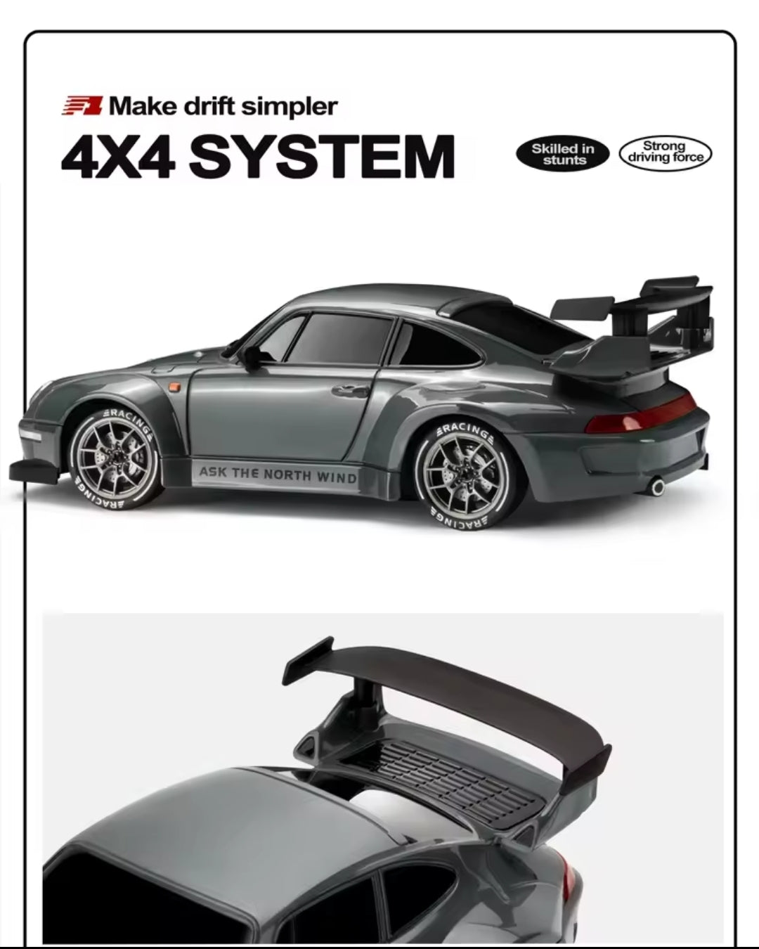 1:24 4WD RC Drift Car 20 km/h Racing Toy
