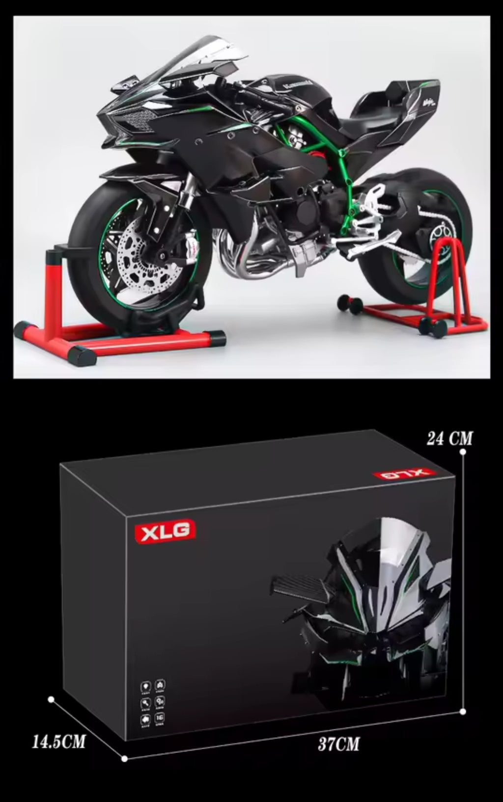 Spray Kawasaki 1:6 Alloy Racing Model