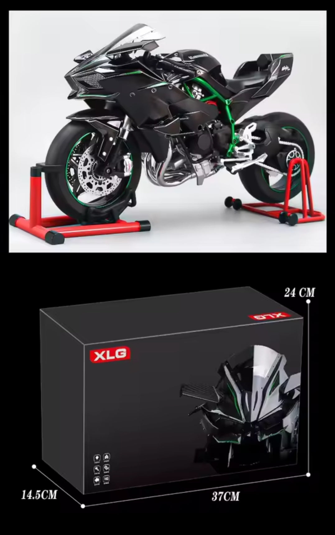 Spray Kawasaki 1:6 Alloy Racing Model