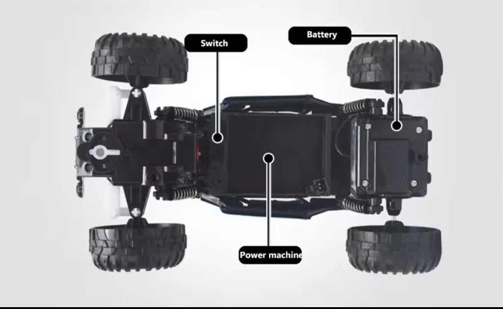 1/24 2.4G RC Car Alloy Climbing Car Drift Remote Control Off-Road Vehicle Toy