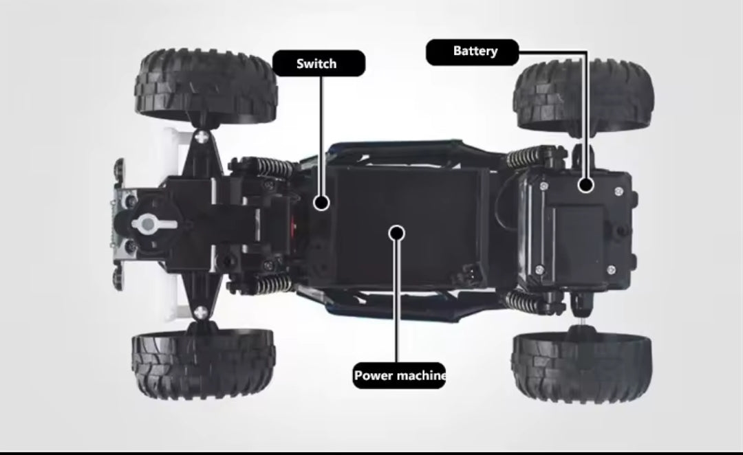 1/24 2.4G RC Car Alloy Climbing Car Drift Remote Control Off-Road Vehicle Toy