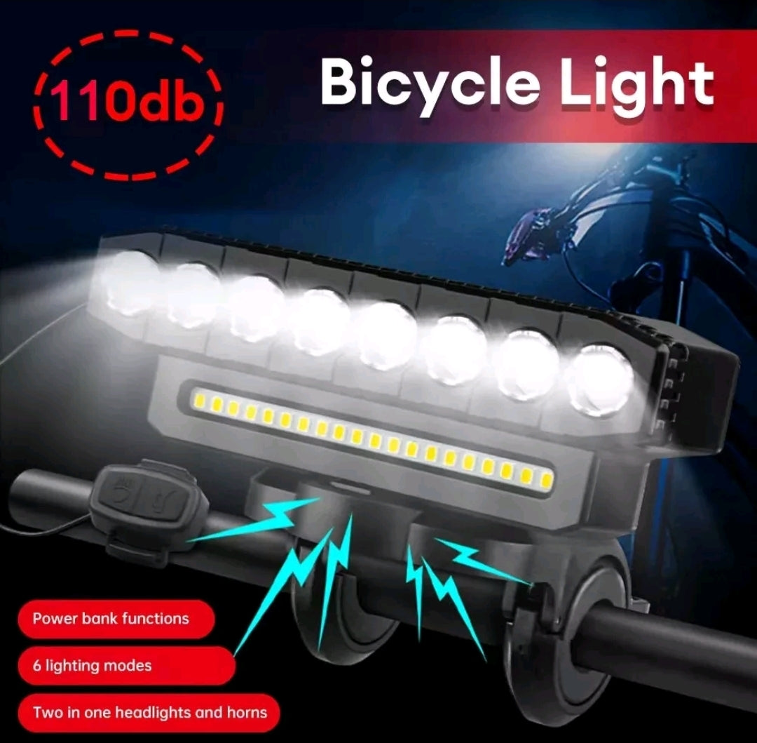 8 LED Powerful Rechargeable Bike Light