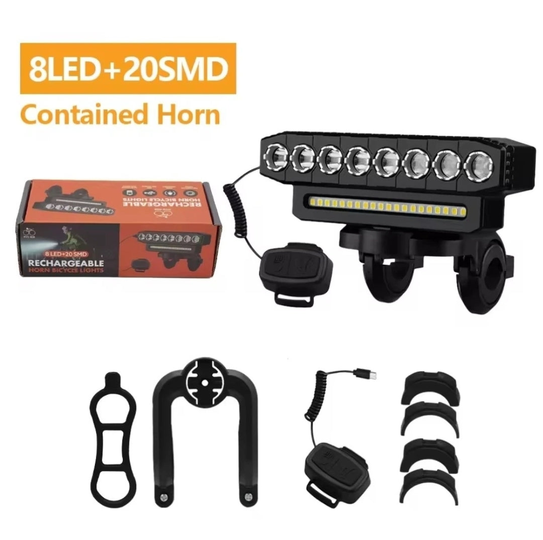 8 LED Powerful Rechargeable Bike Light