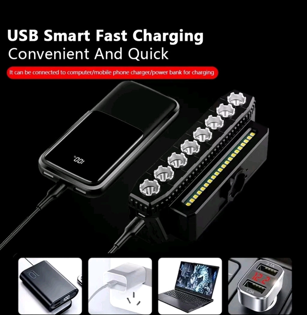 8 LED Powerful Rechargeable Bike Light