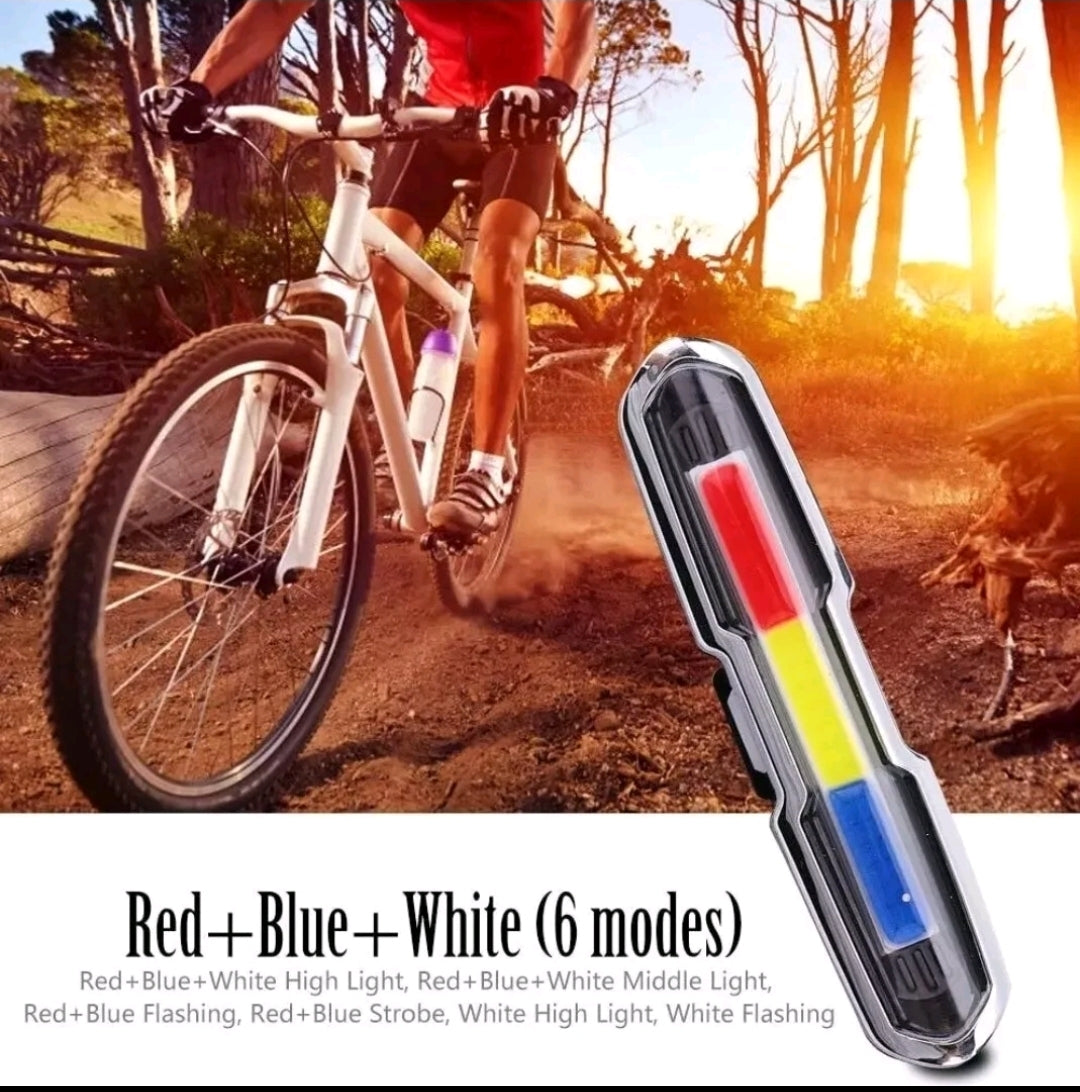 Bicycle Rear Light, USB Rechargeable High Intensity Tail Light