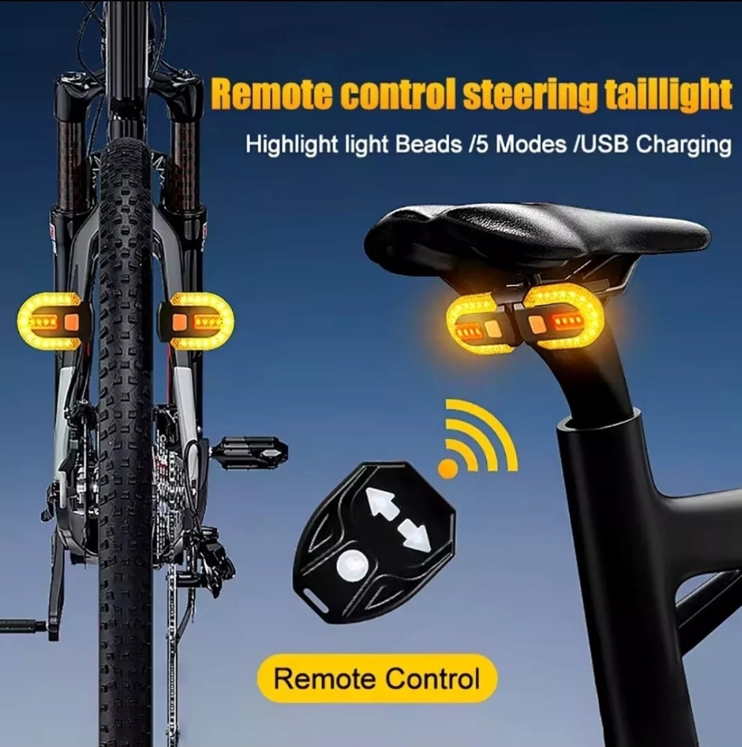 Bicycle turn signal Indicators Light Wireless With Remote