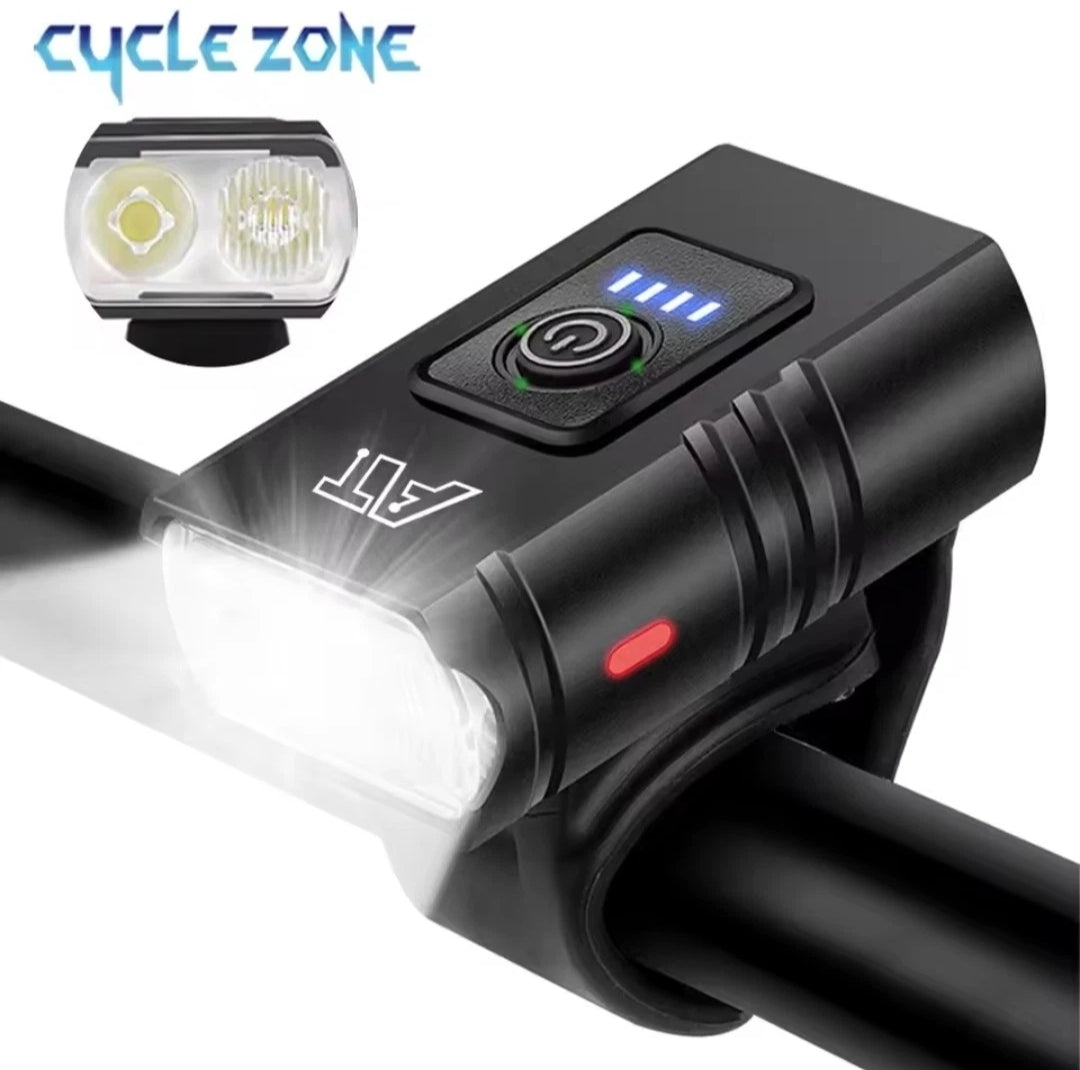 LED Bicycle Front Light Bike Light Headlight USB Rechargeable