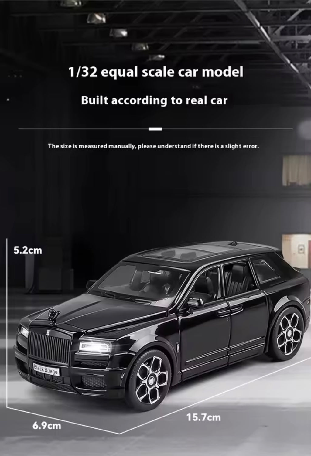 Cullinan Diecast SUV  1:32 - Kids Gift