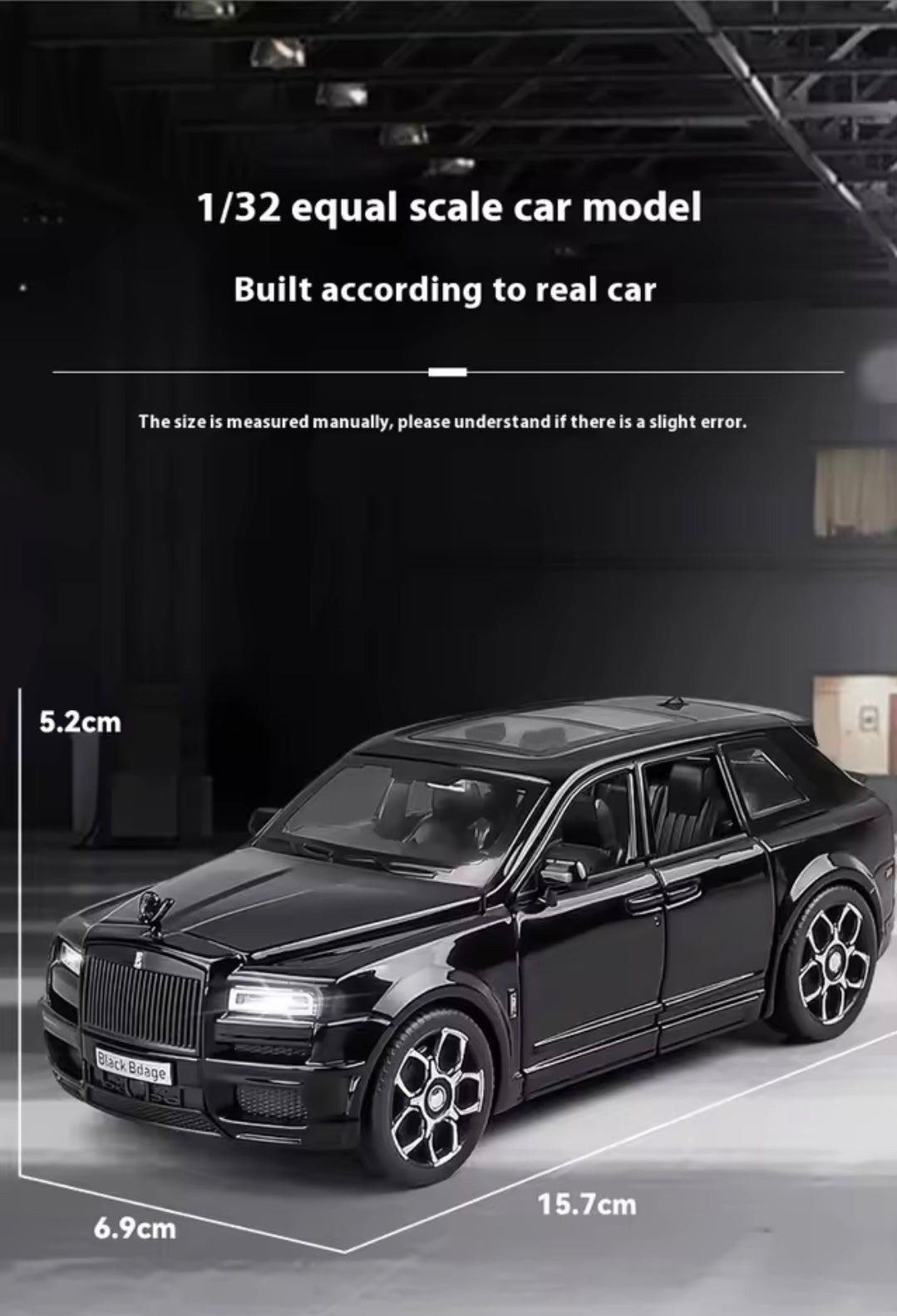 Cullinan Diecast SUV  1:32 - Kids Gift