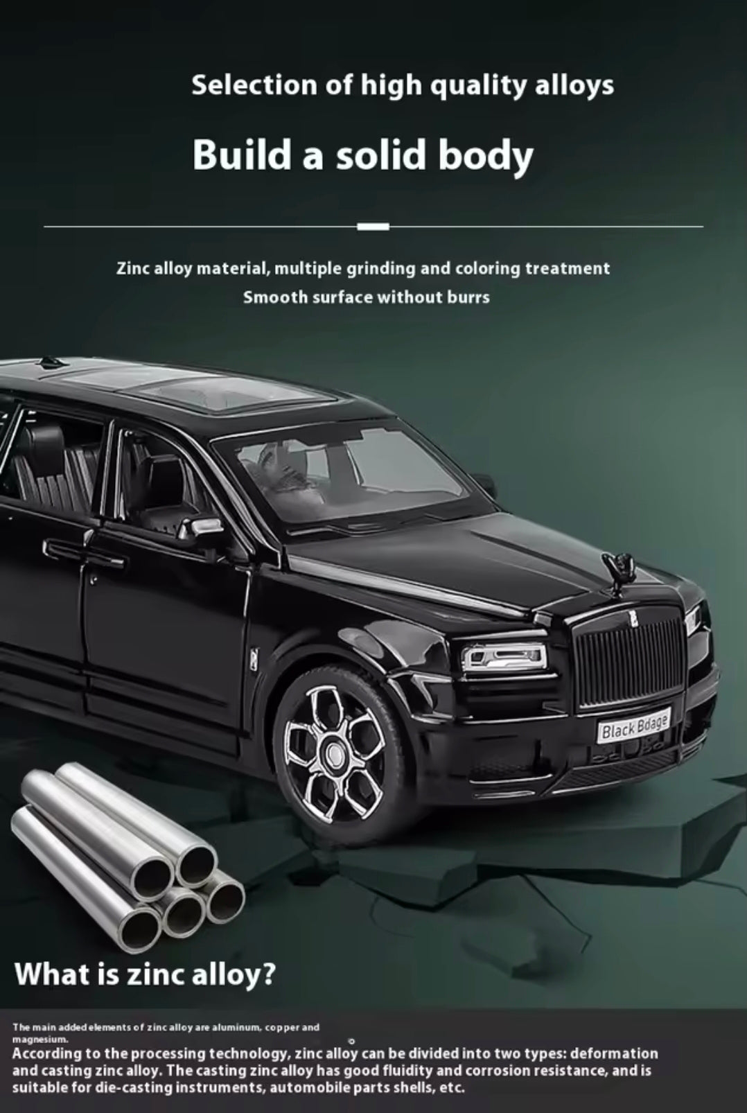 Cullinan Diecast SUV  1:32 - Kids Gift