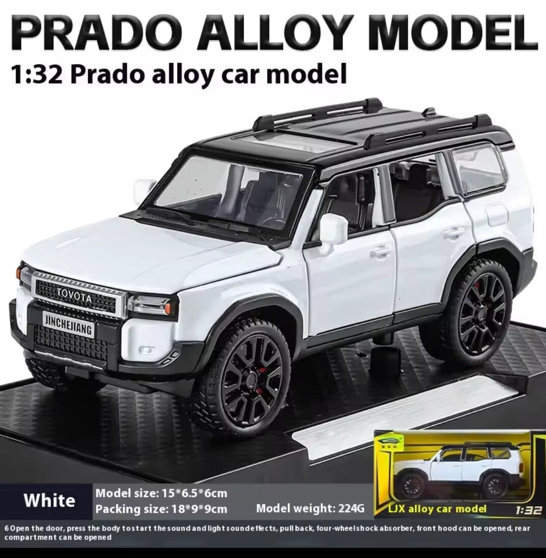 TOYOTA PRADO LAND CRUISER 1:32  METAL ALLOY DIECAST