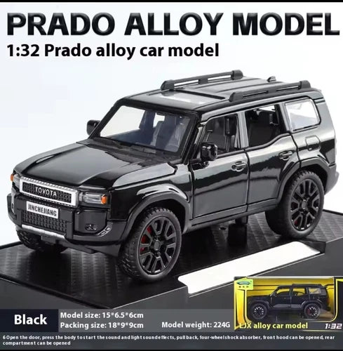 TOYOTA PRADO LAND CRUISER 1:32  METAL ALLOY DIECAST